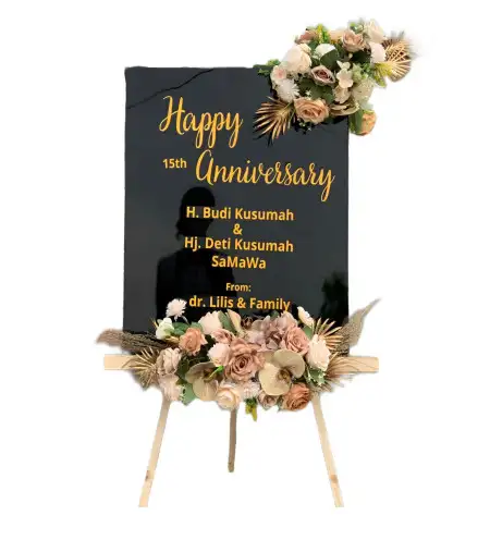 Papan Bunga Akrilik Cowek
